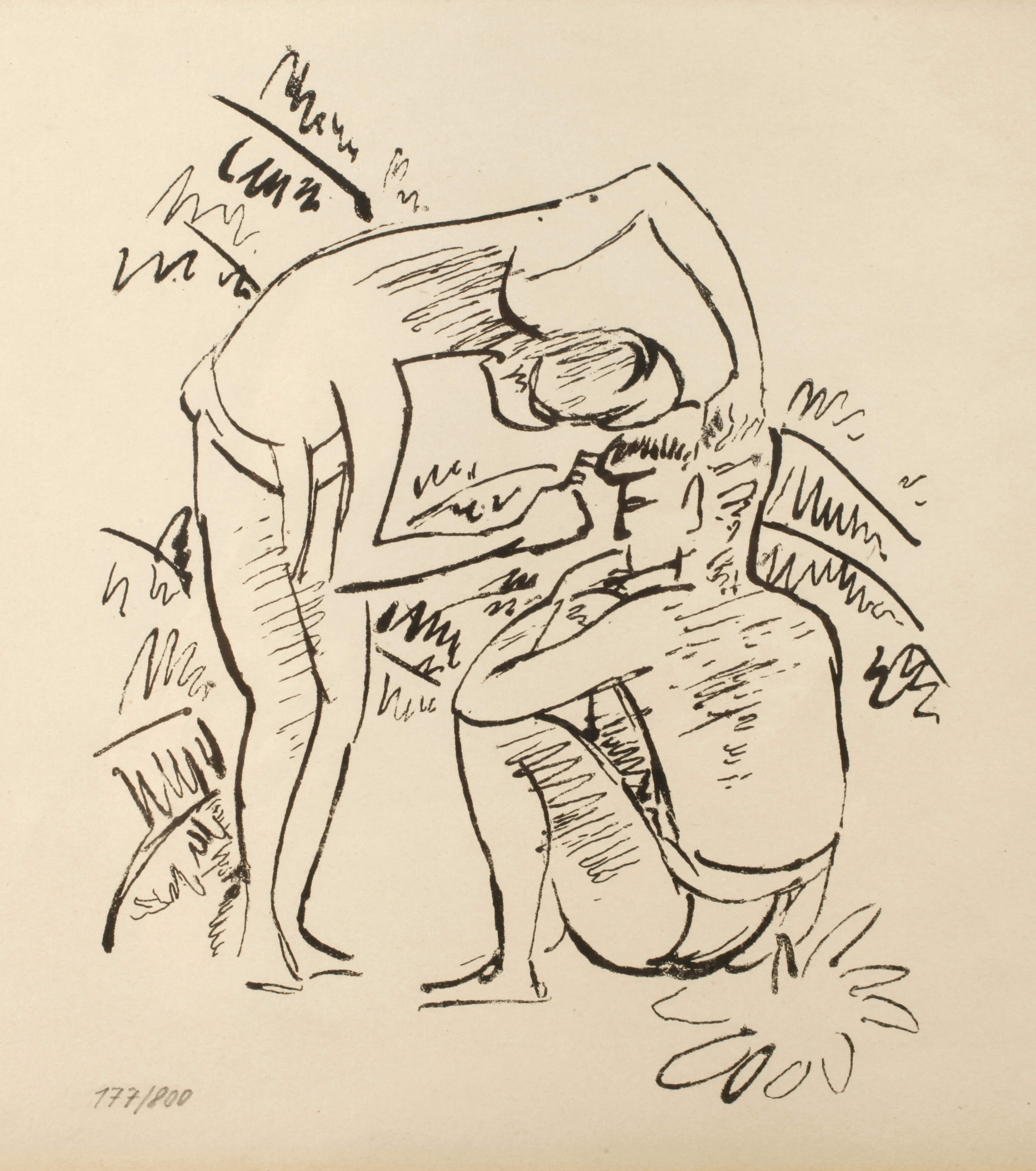 Hermann Max Pechstein, "Südsee-Frisieren"