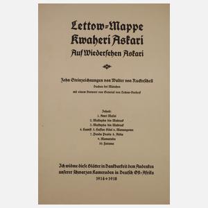 Walter von Ruckteschell, "Lettow-Mappe"