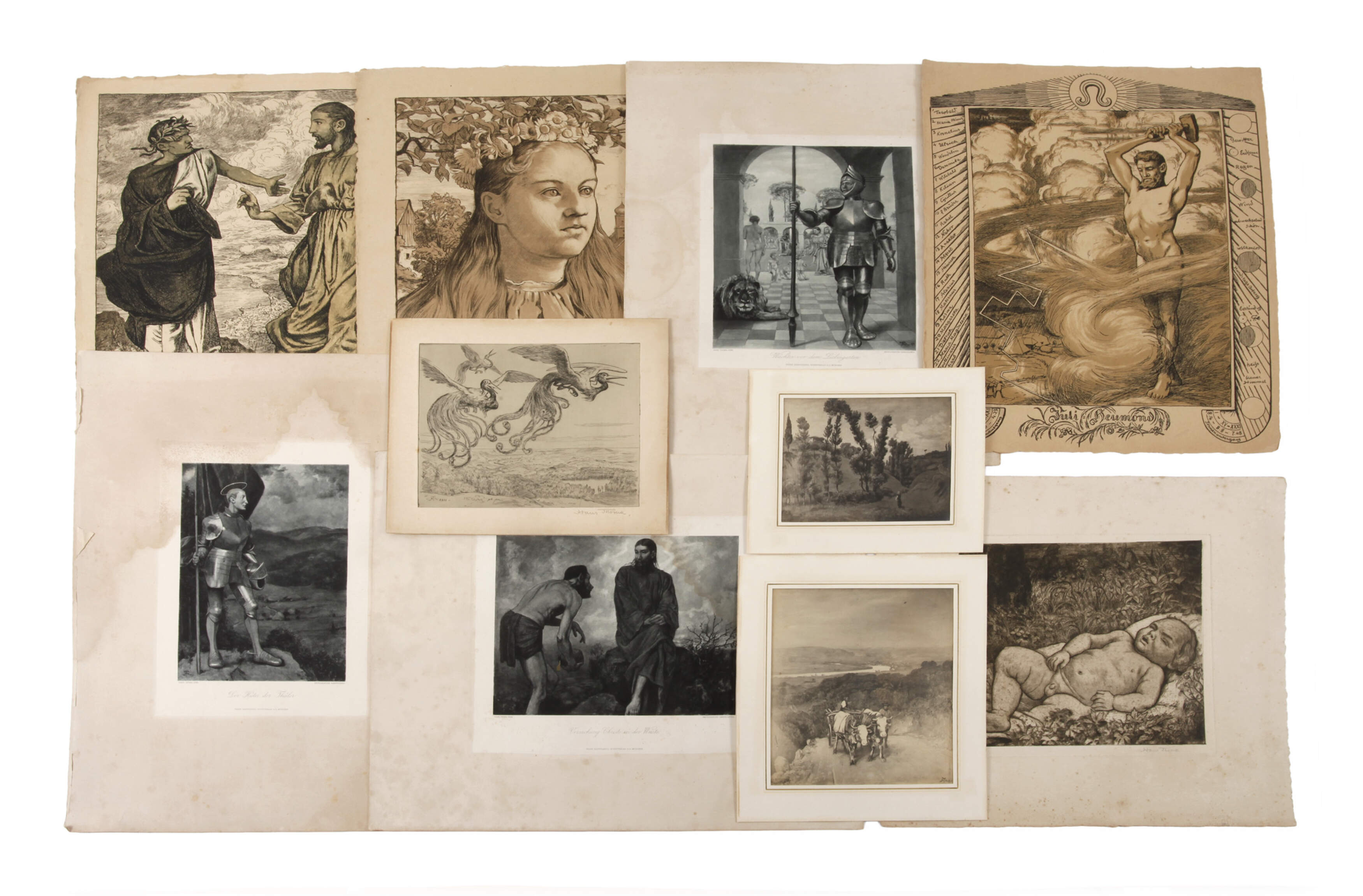 Hans Thoma, Konvolut Graphiken