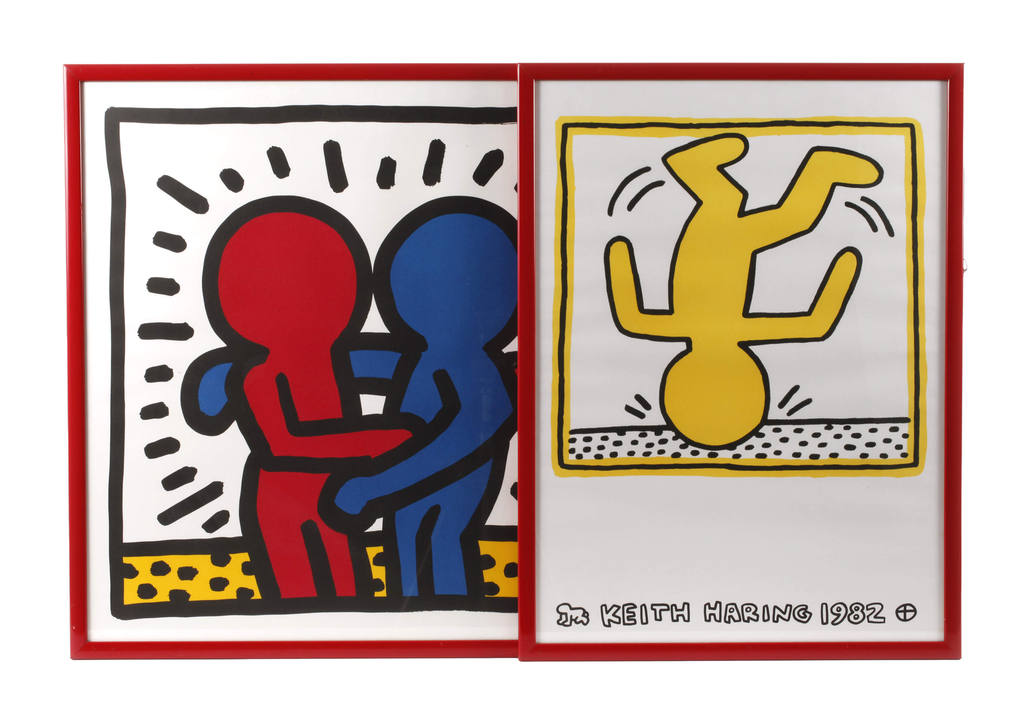 nach Keith Haring, Paar Graphiken