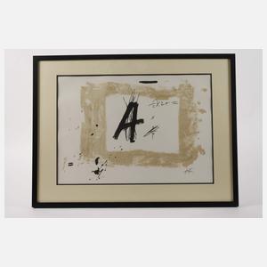 Antoini Tapies, "Letra A"