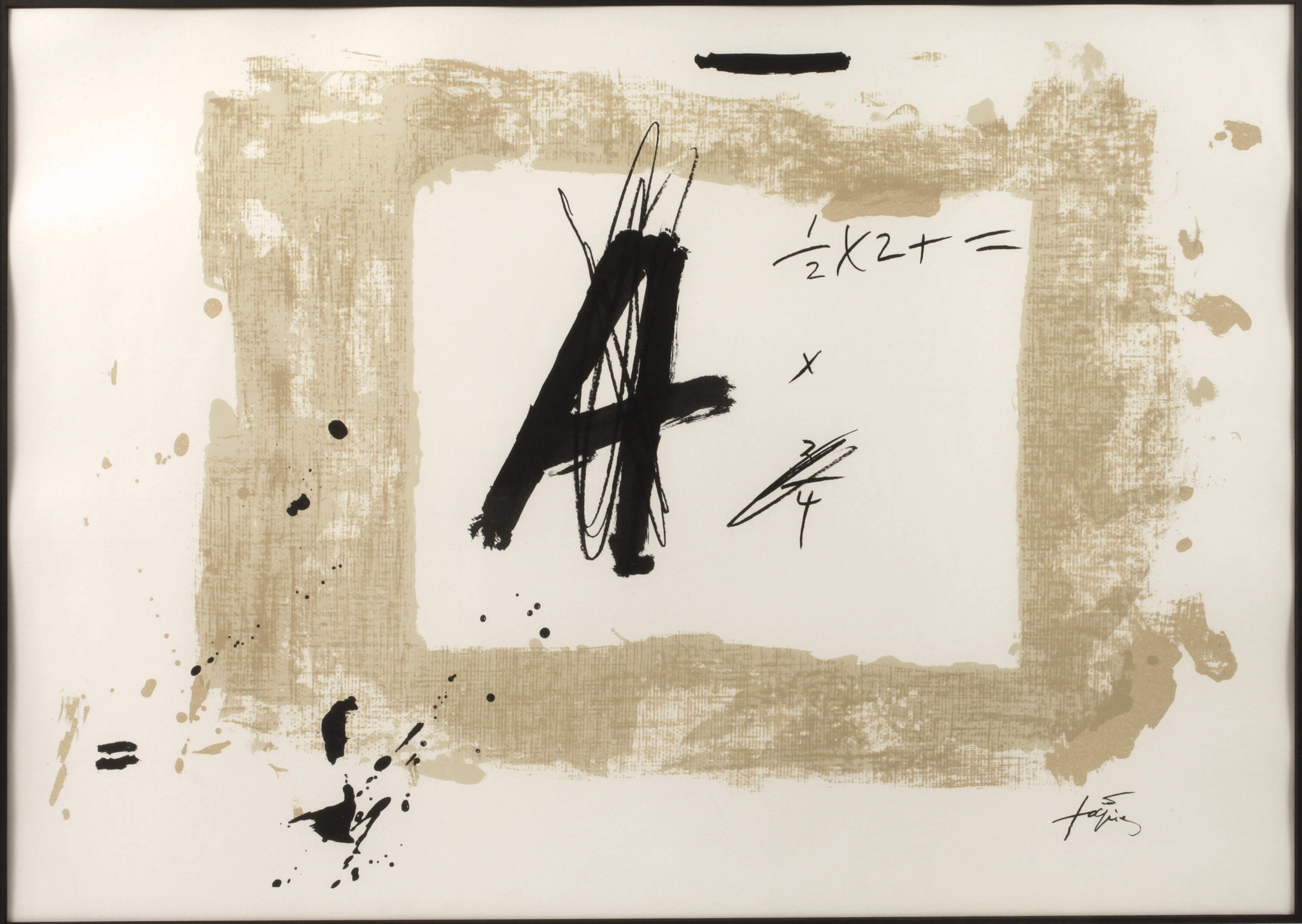Antoini Tapies, "Letra A"