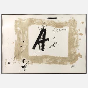 Antoini Tapies, "Letra A"
