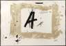 Antoini Tapies, "Letra A"