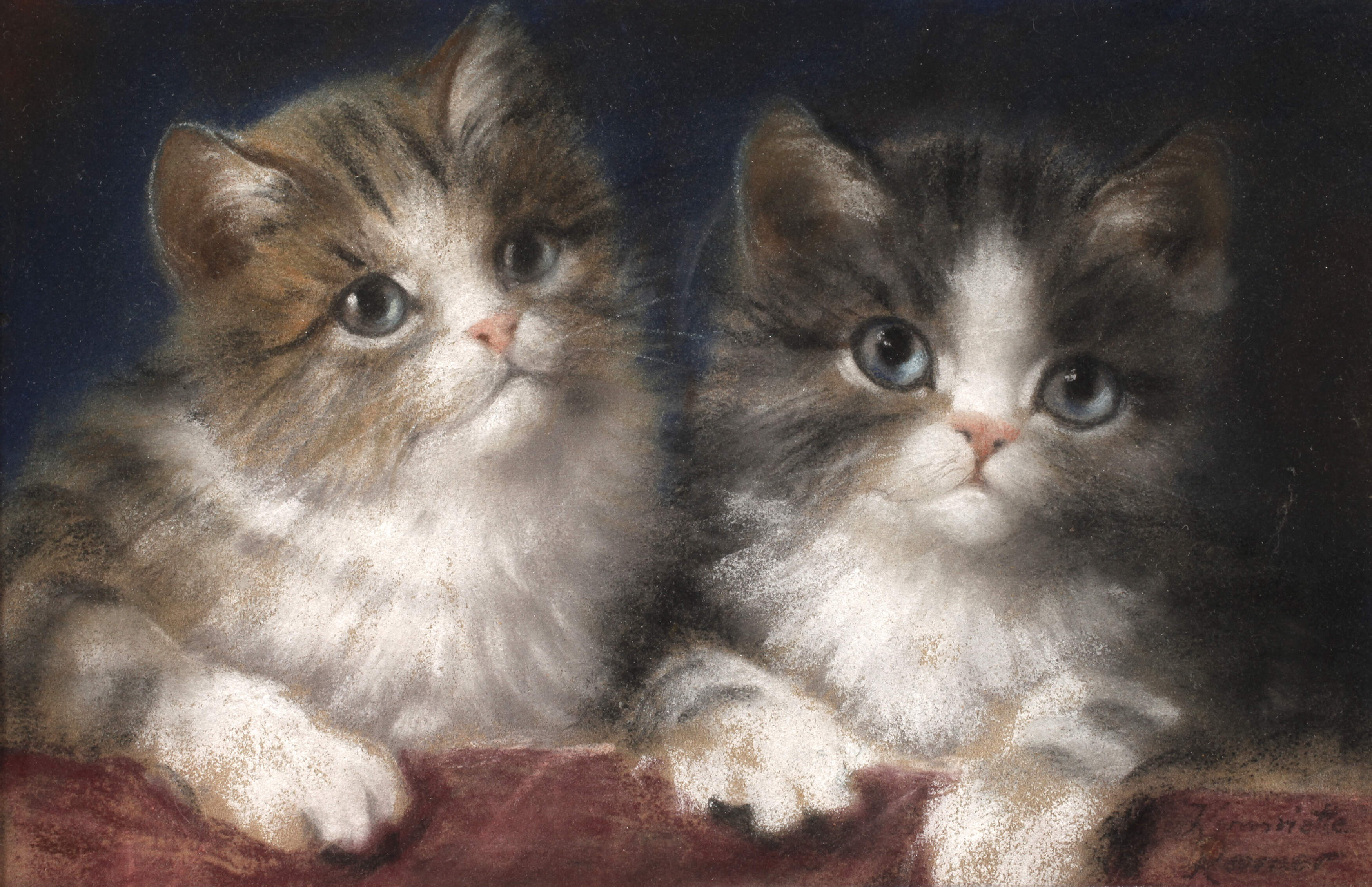 Henriette Ronner, Zwei Kätzchen