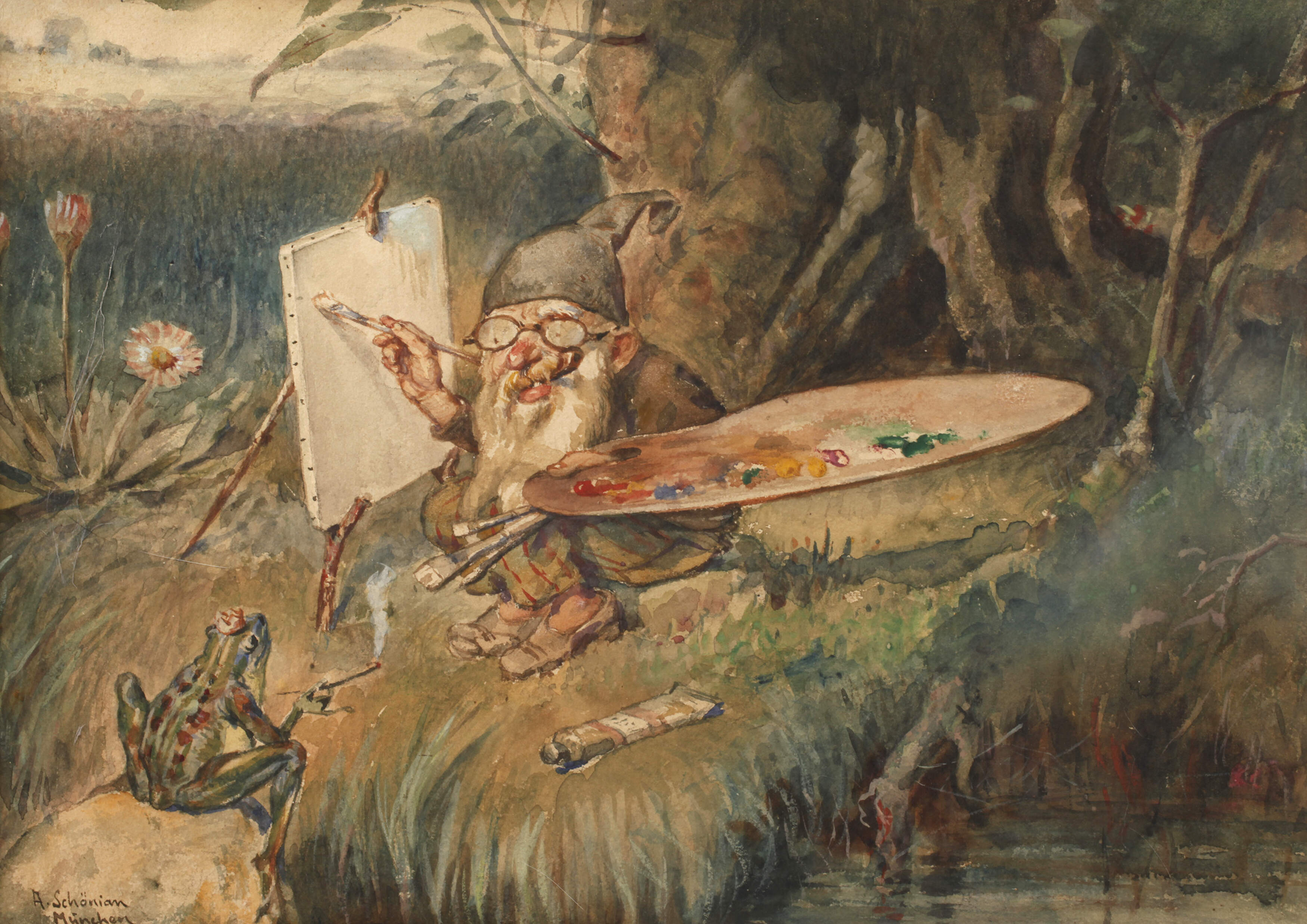 Alfred Schönian, "Der Portraitmaler"