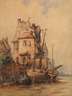 Hermann Moritz Wunderlich, Fischerboote am Kai