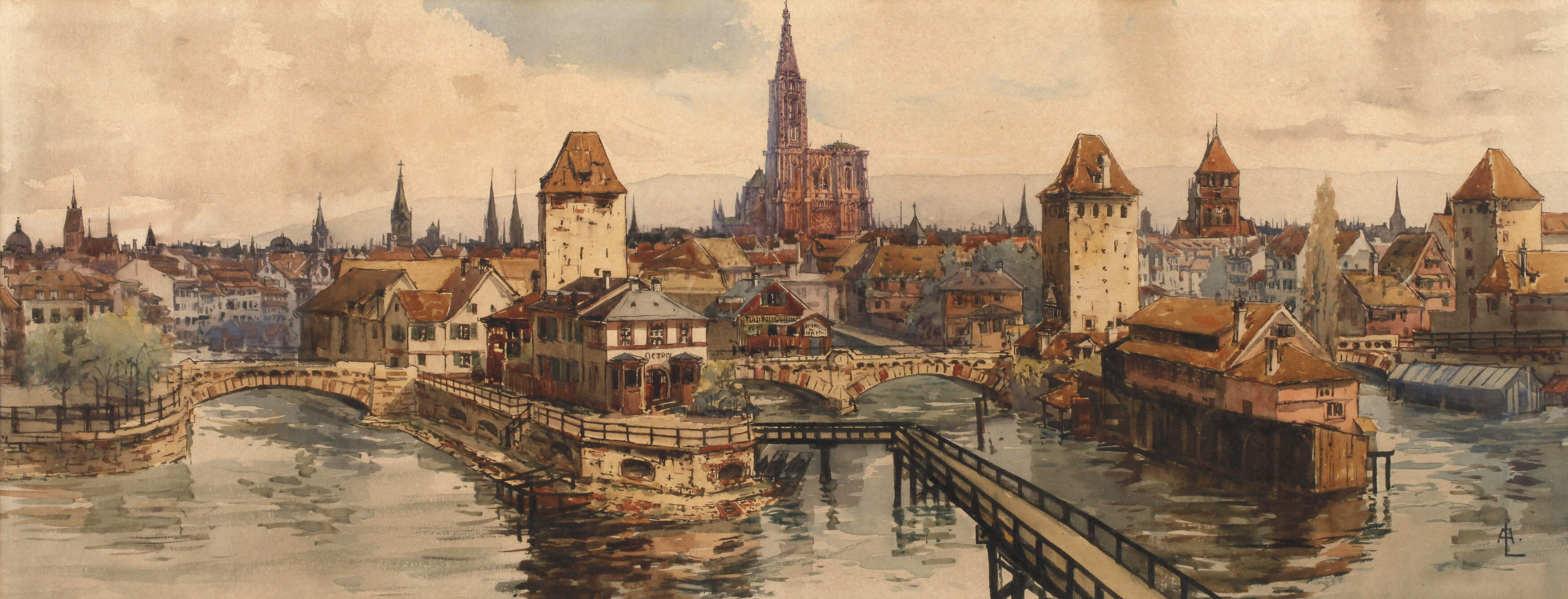 Karl Adam-Leonhard, Blick auf Straßburg