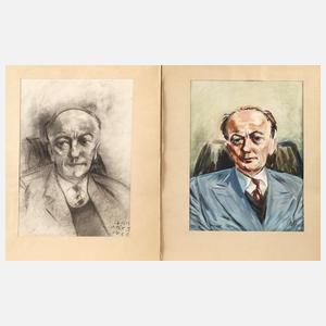 Alfred Ahner, Bildnisse Dr. Kurt Postel/Weimar
