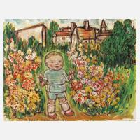 Tina Bauer-Pezellen, Kind im Garten111