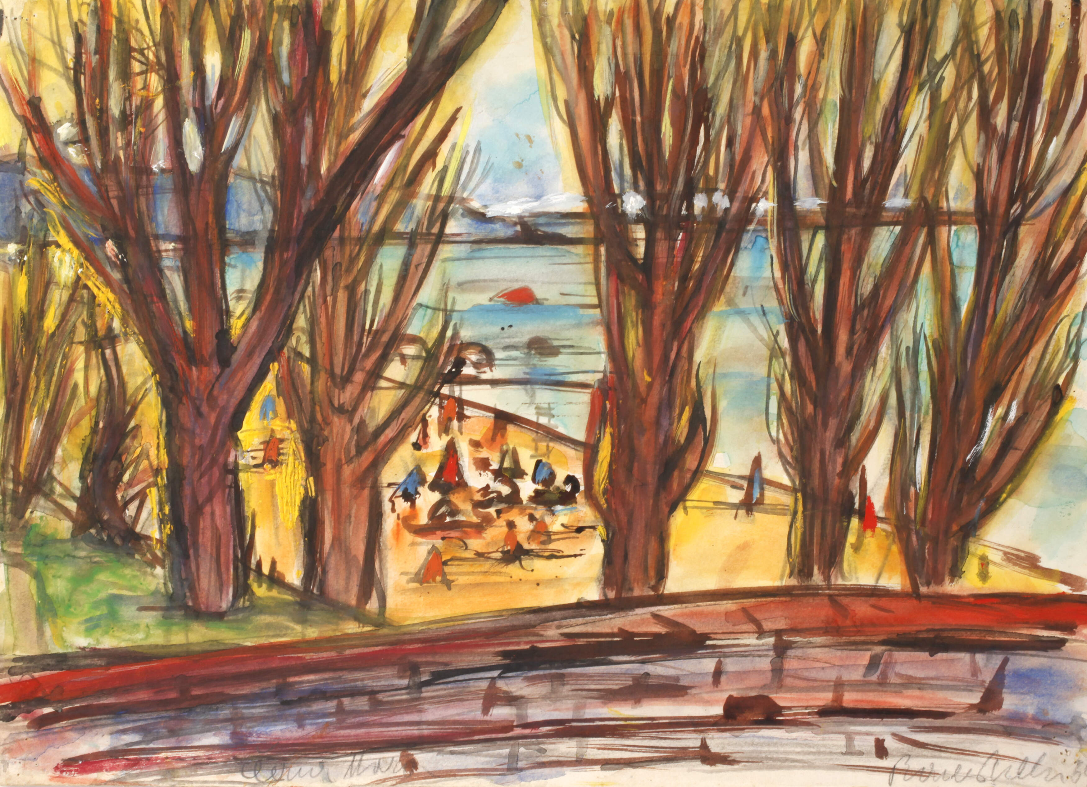Tina Bauer-Pezellen, Zeltlager am See