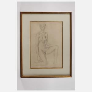 Marcelle Delphine Cahn, Kniender Damenakt