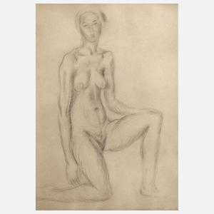 Marcelle Delphine Cahn, Kniender Damenakt