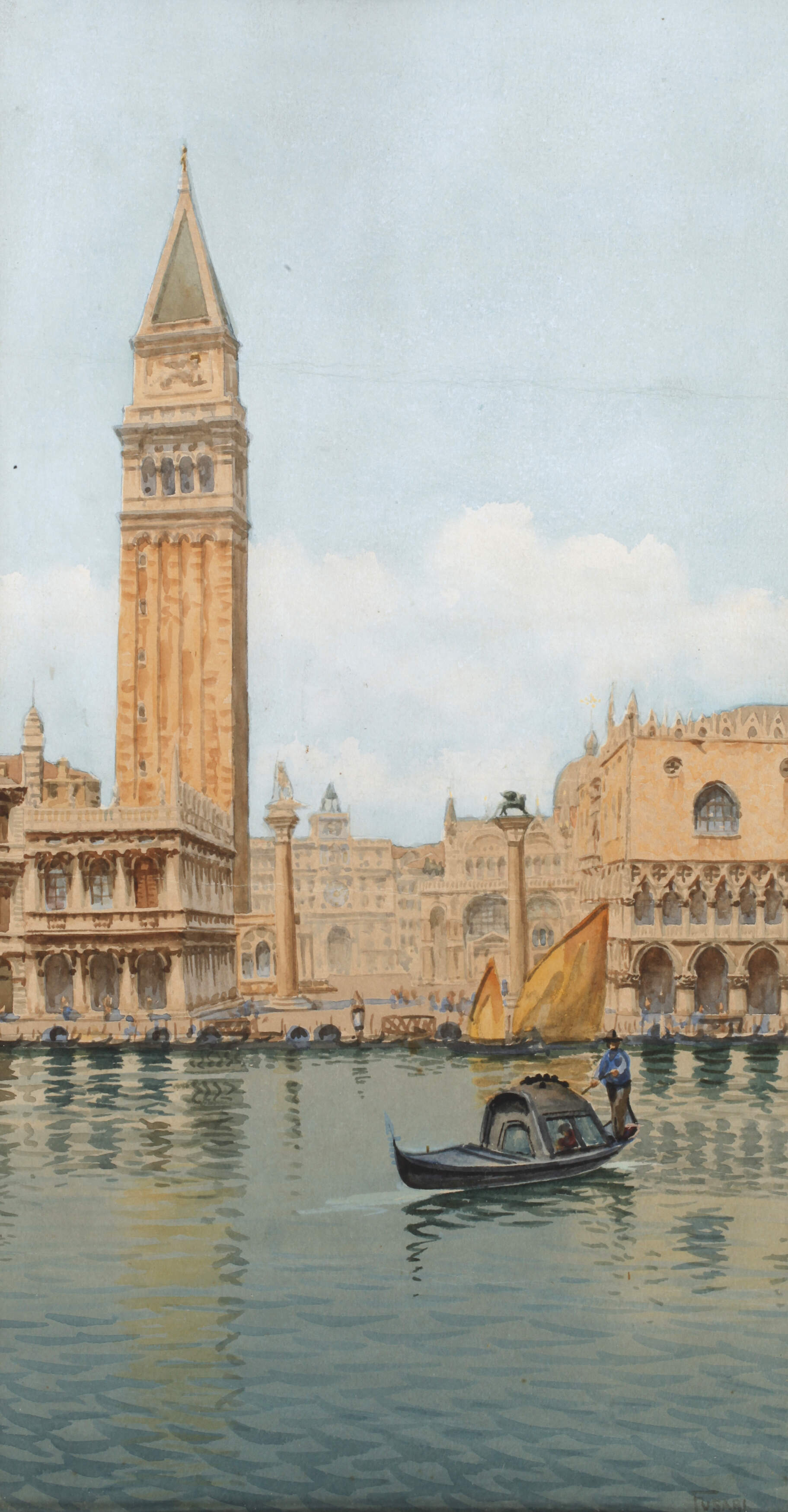 Louis Fusari, Der Markusplatz in Venedig