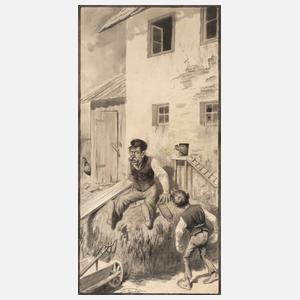 Theodor Grätz, Landung auf dem Misthaufen