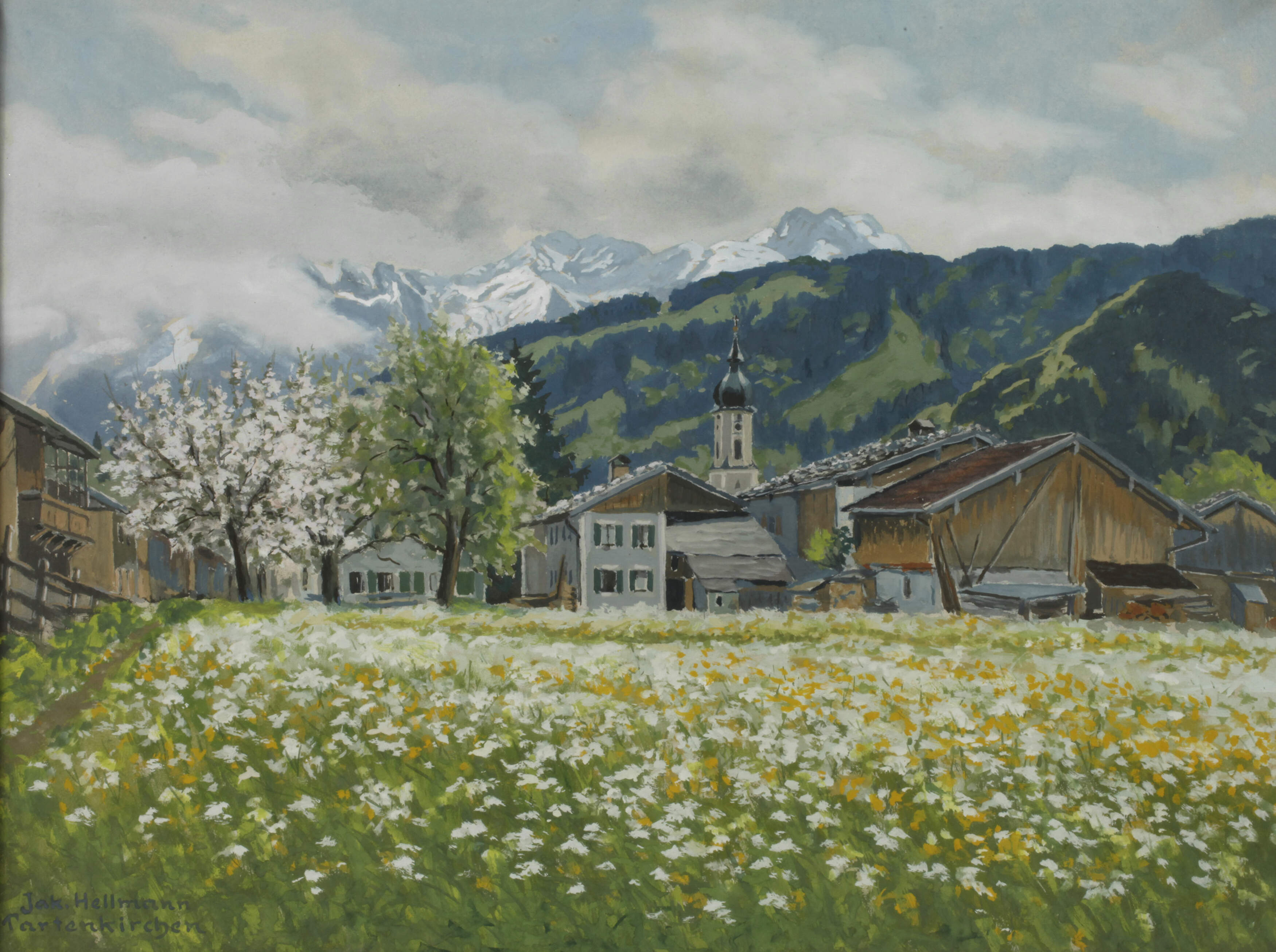 Jakob Hellmann, Frühling in den Alpen