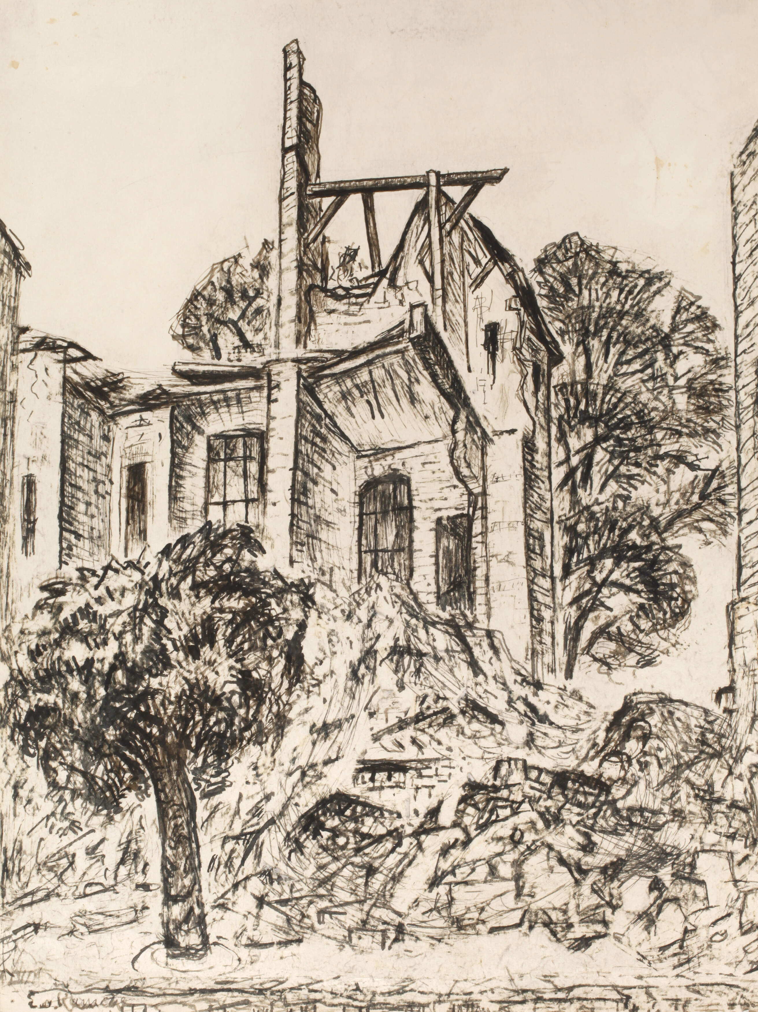 Egon von Kameke, Ruinen in Potsdam