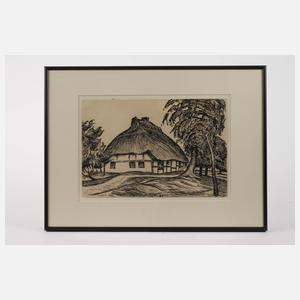 Egon von Kameke, "Bauernhaus im Haff"