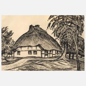 Egon von Kameke, "Bauernhaus im Haff"