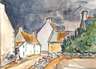 Rudolf Koch, "Bretonisches Dorf"