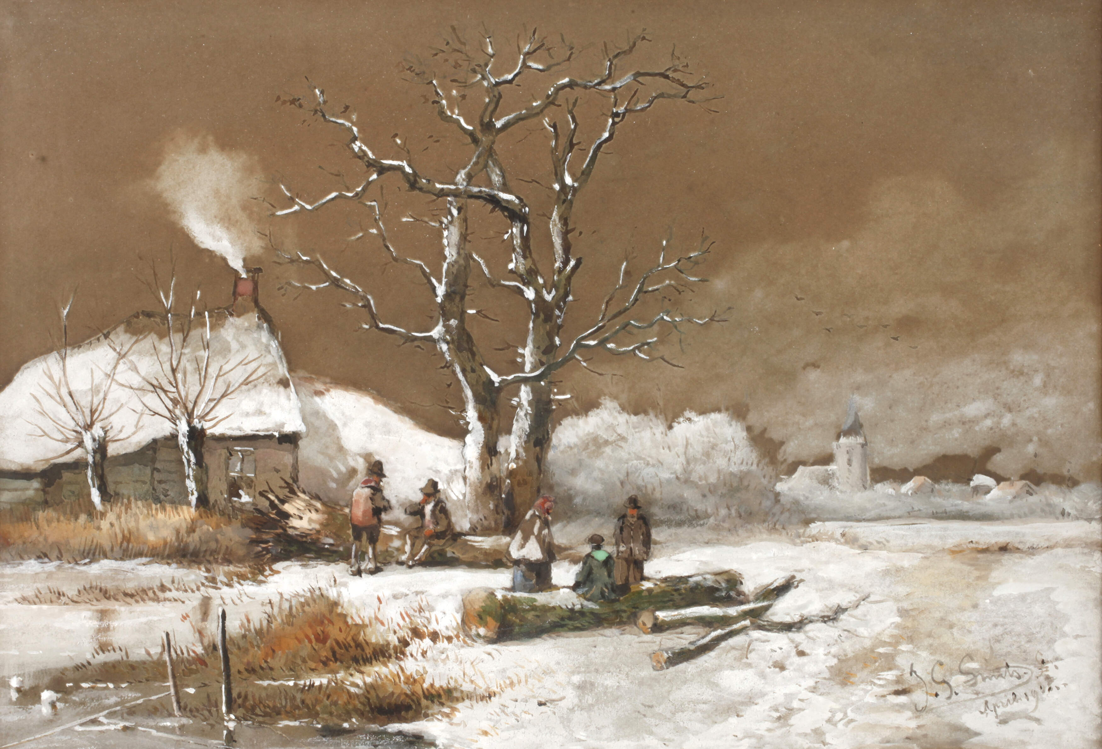 Jan Gerad Smits, Winterszene