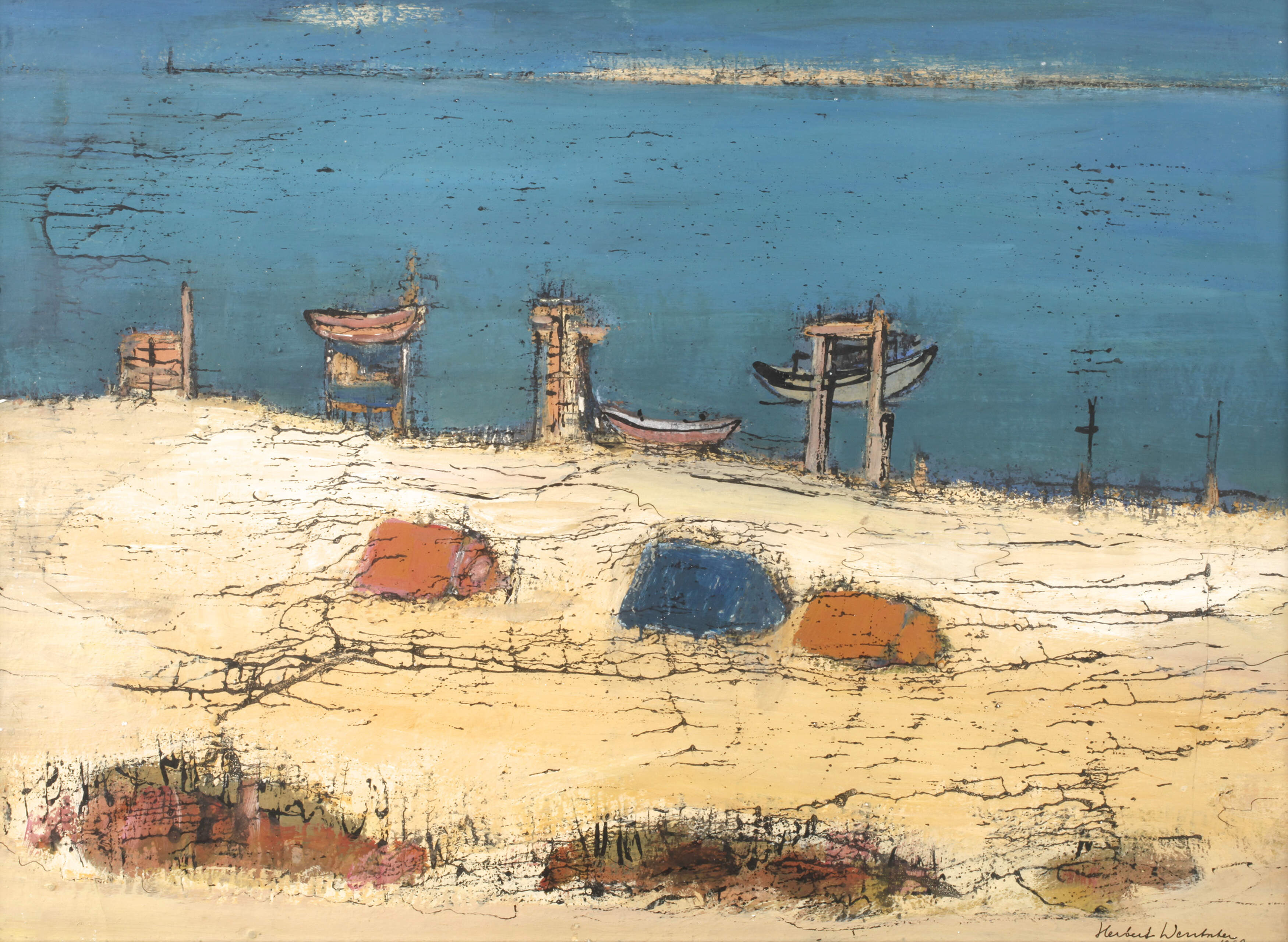 Herbert Wentscher Senior, Boote am Strand
