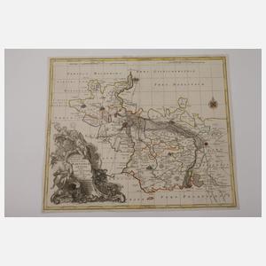Matthäus Seutter, Kupferstichkarte Stift Merseburg