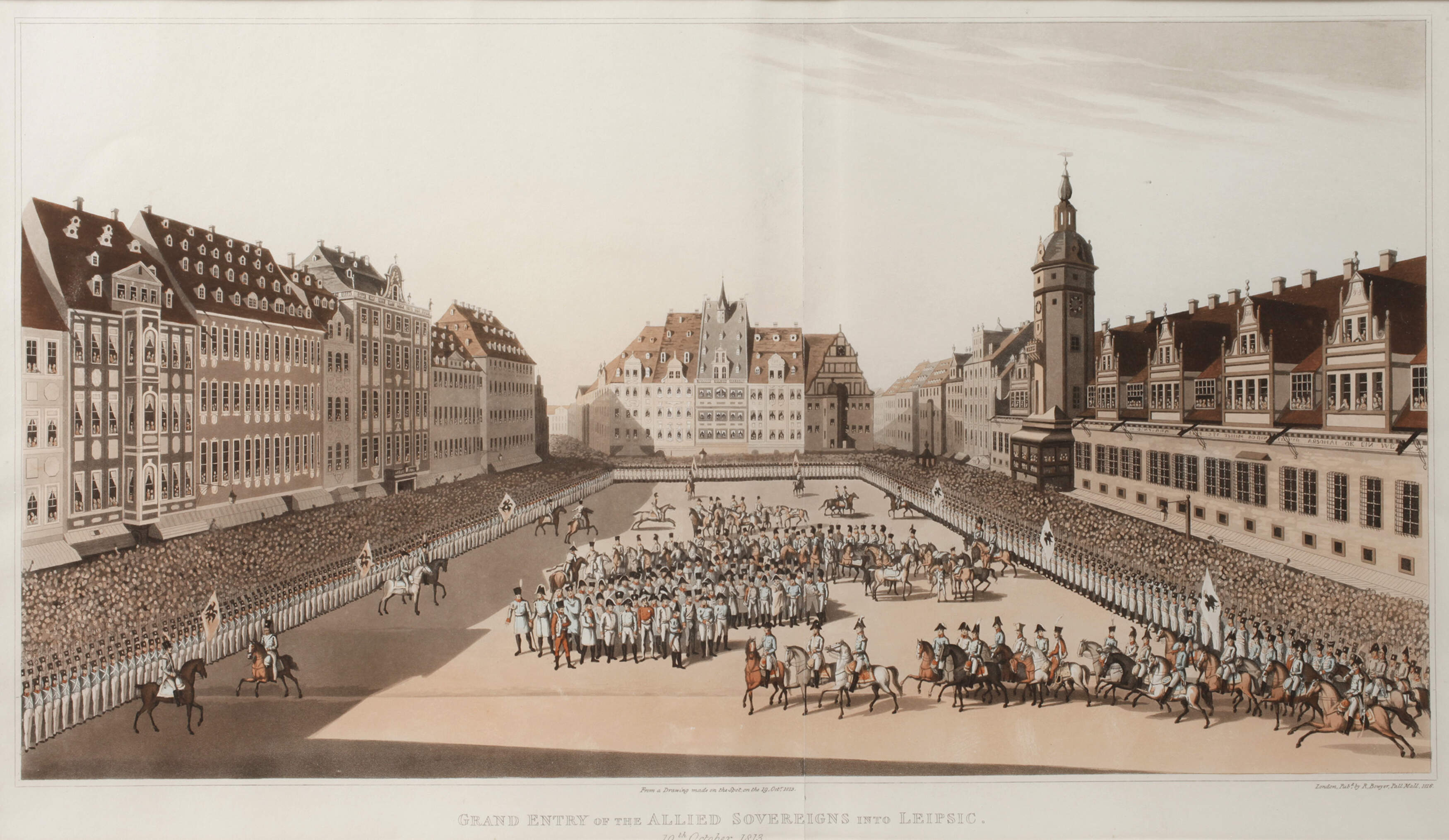 Robert Bowyer, Parade auf dem Markt in Leipzig