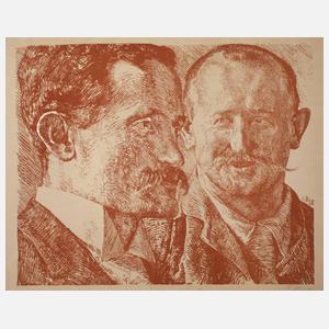 Otto Greiner, "Bildnisse von Hunold und Rolf"