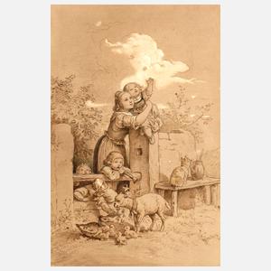 Ludwig Richter, attr., Sommeridylle