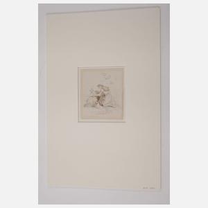 Ludwig Richter, "Aschenputtel am Grab der Mutter"