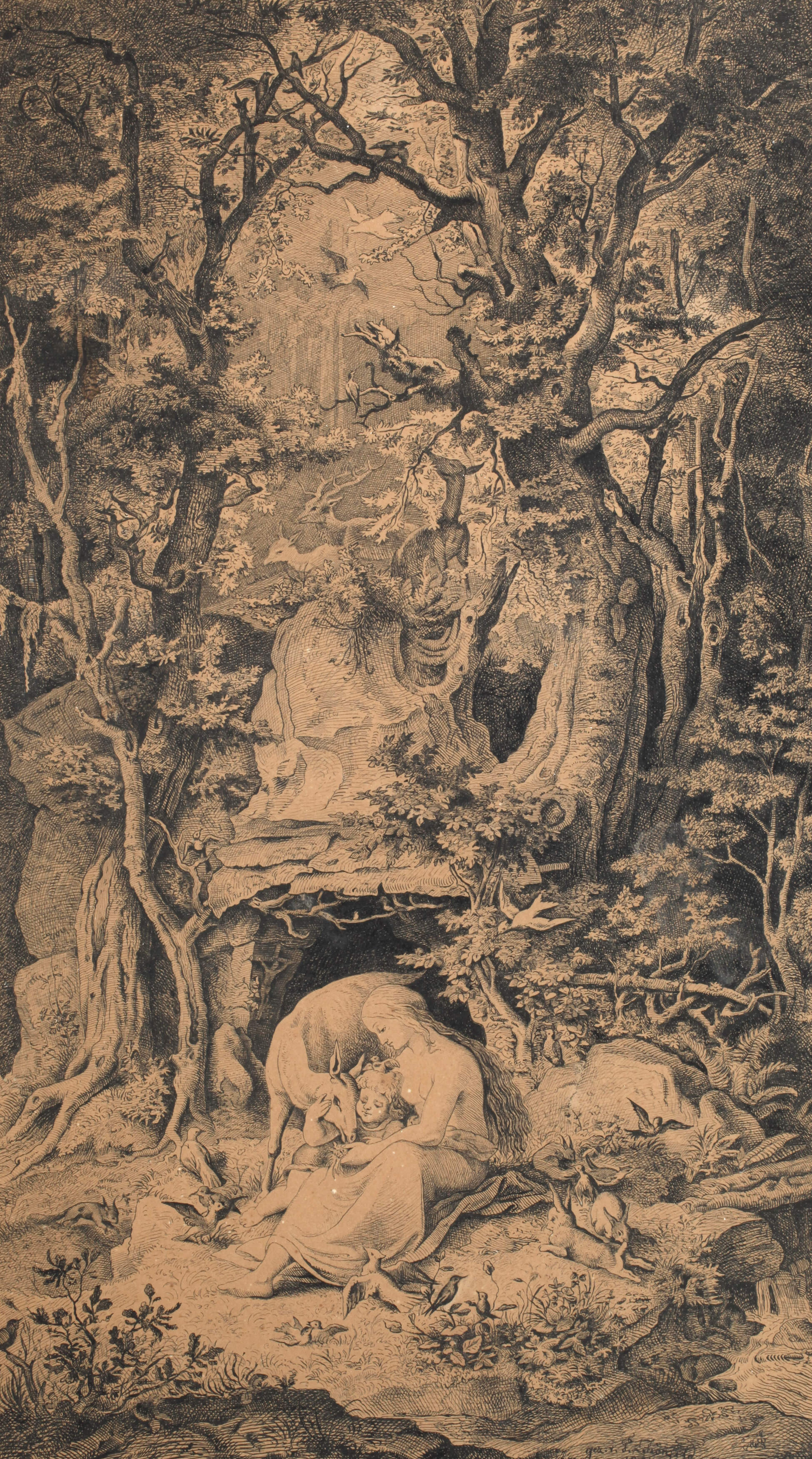 nach Ludwig Richter, "Genoveva"