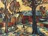 Fredo Bley, "Vogtländisches Dorf im März"