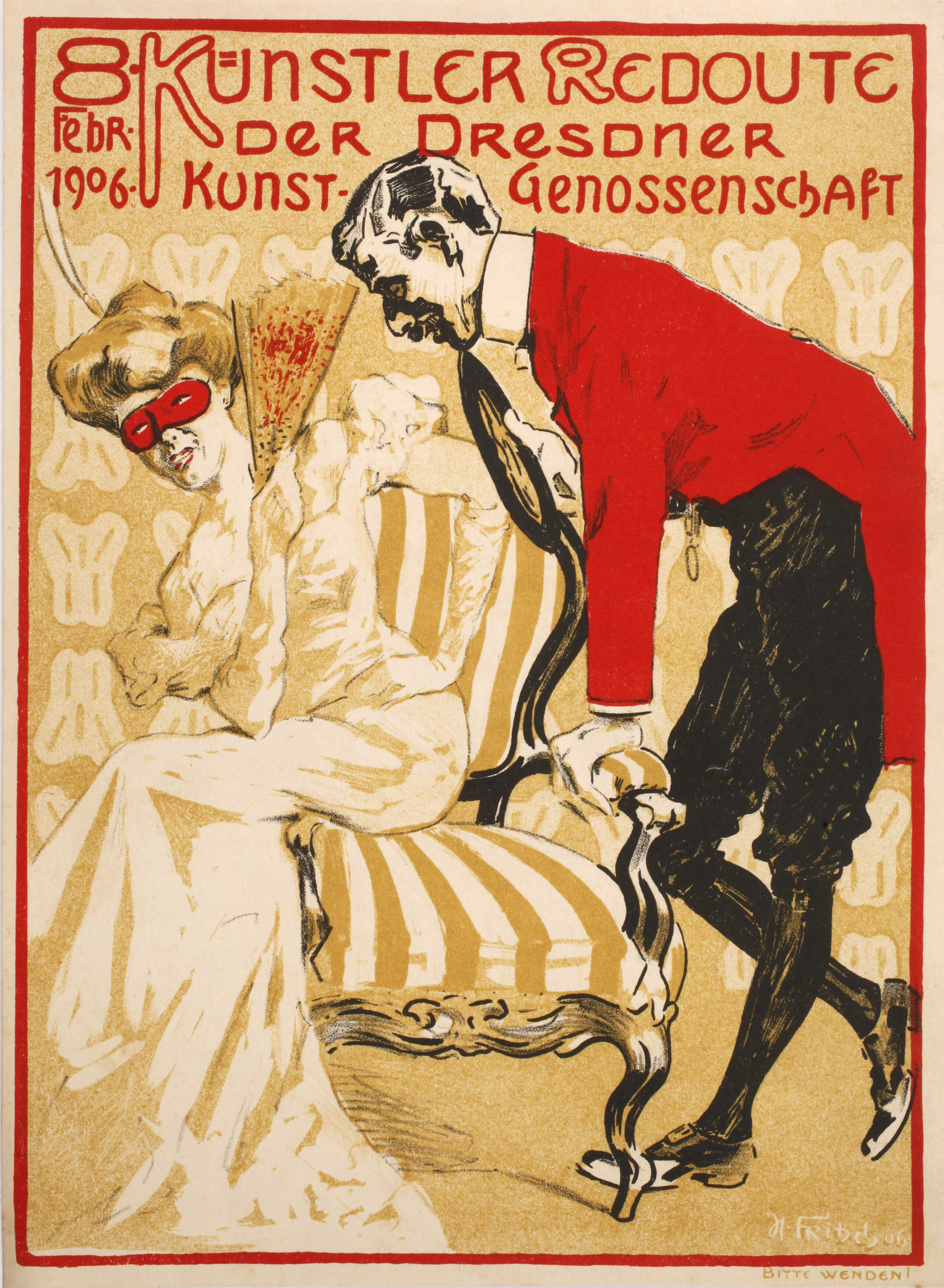 Hans Fritsch, Plakat Dresdner Kunstgenossenschaft