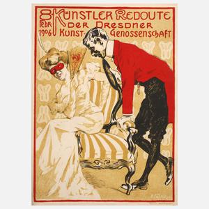Hans Fritsch, Plakat Dresdner Kunstgenossenschaft