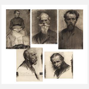 Curt Großpietsch, Zeichnungskonvolut Portraits