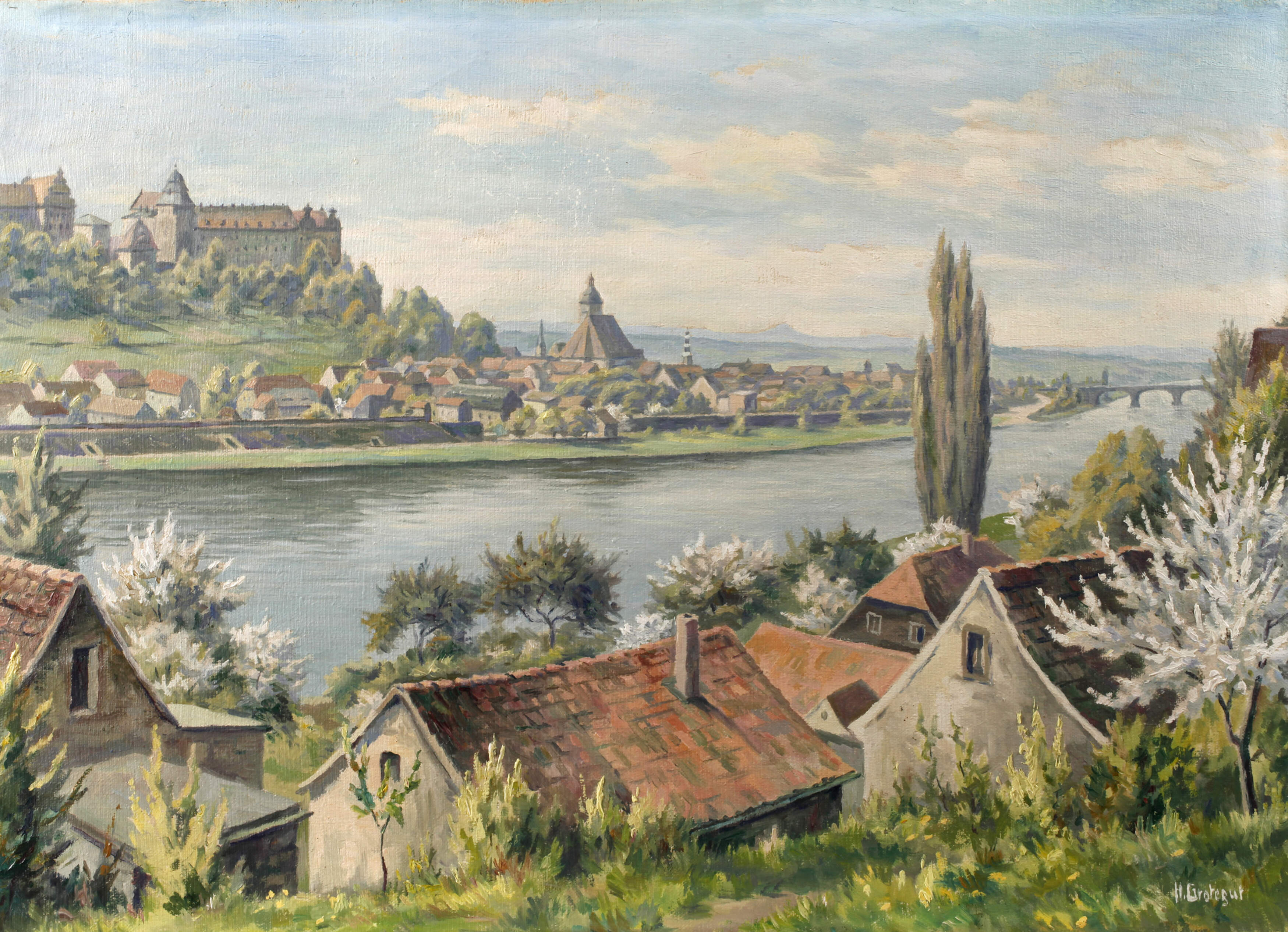 Herbert Grotegut, Blick auf Pirna