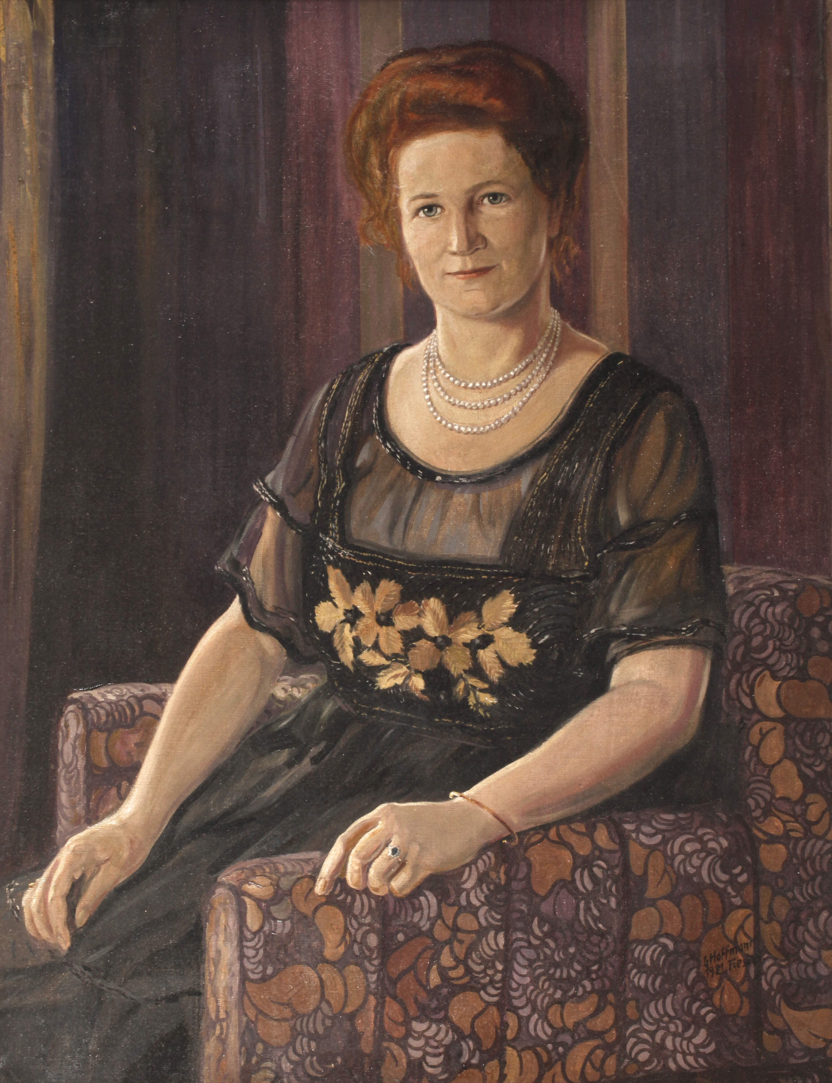 Georg Hoffmann, Damenportrait der Erna Battig