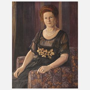 Georg Hoffmann, Damenportrait der Erna Battig