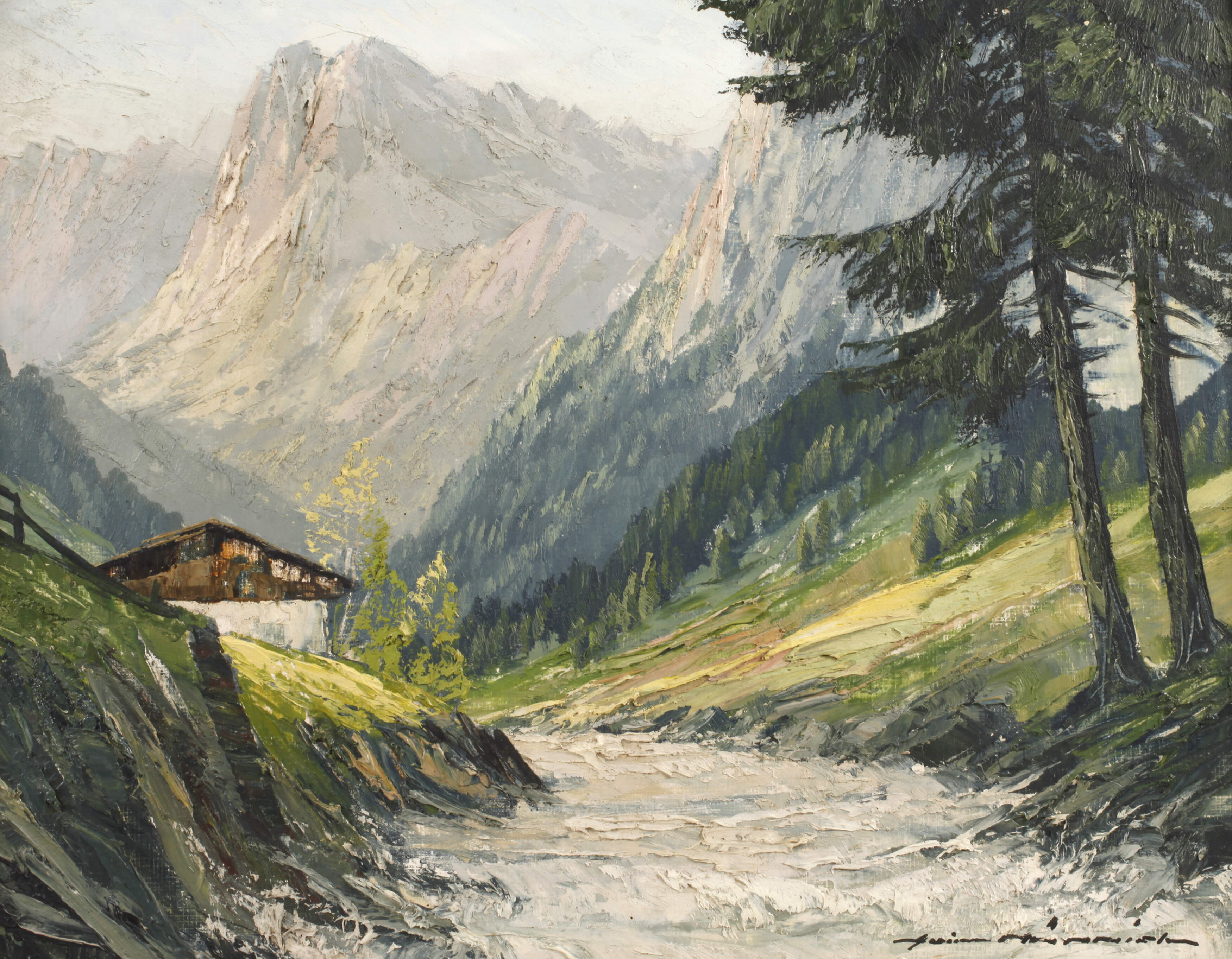 Heinz Münnich, Wimbachtal mit der Ramsauer Ache