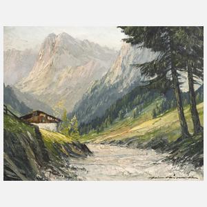 Heinz Münnich, Wimbachtal mit der Ramsauer Ache