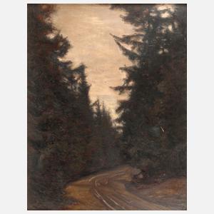 Albin Schlehahn, attr., Waldweg
