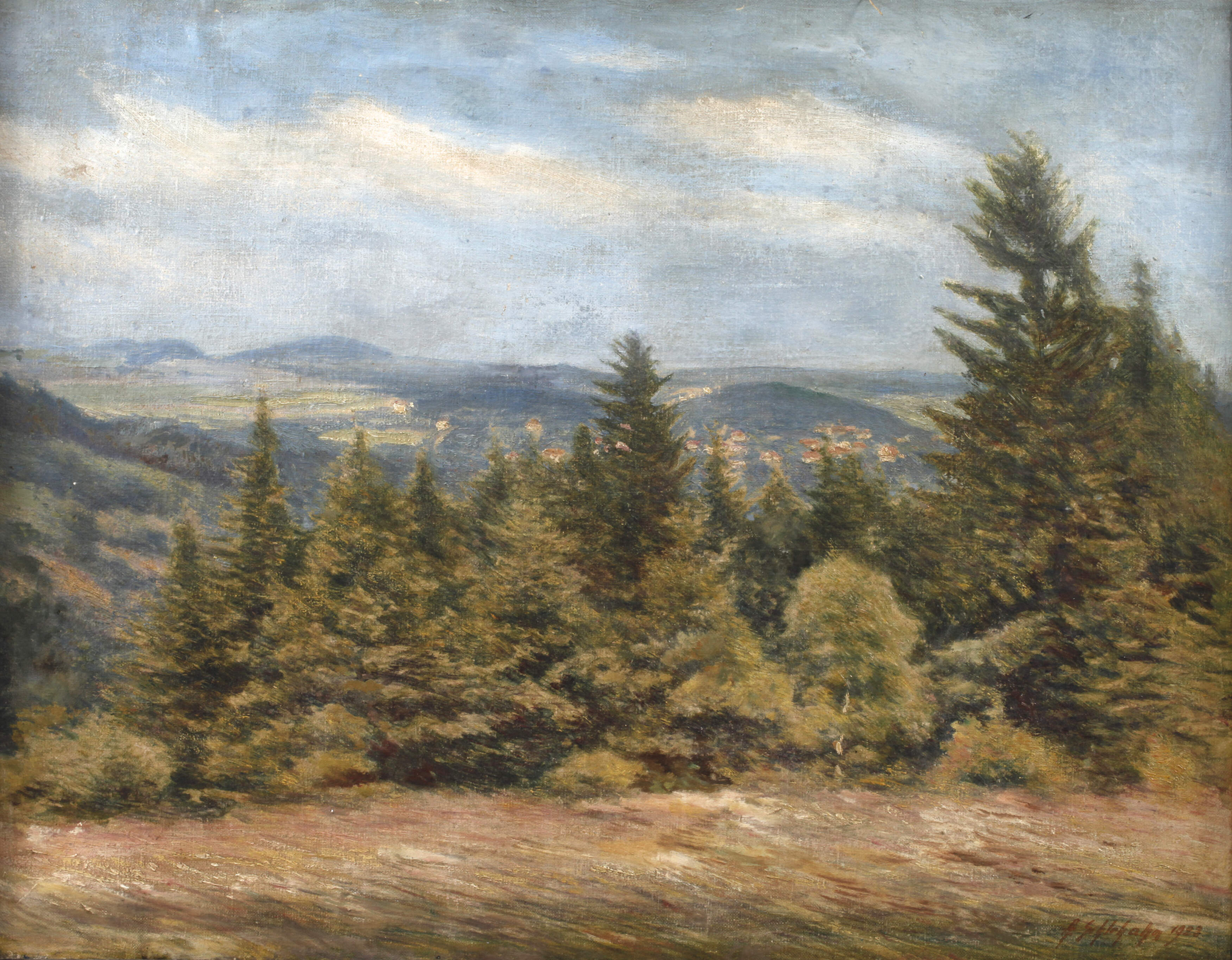 Albin Schlehahn, Vogtländische Sommerlandschaft