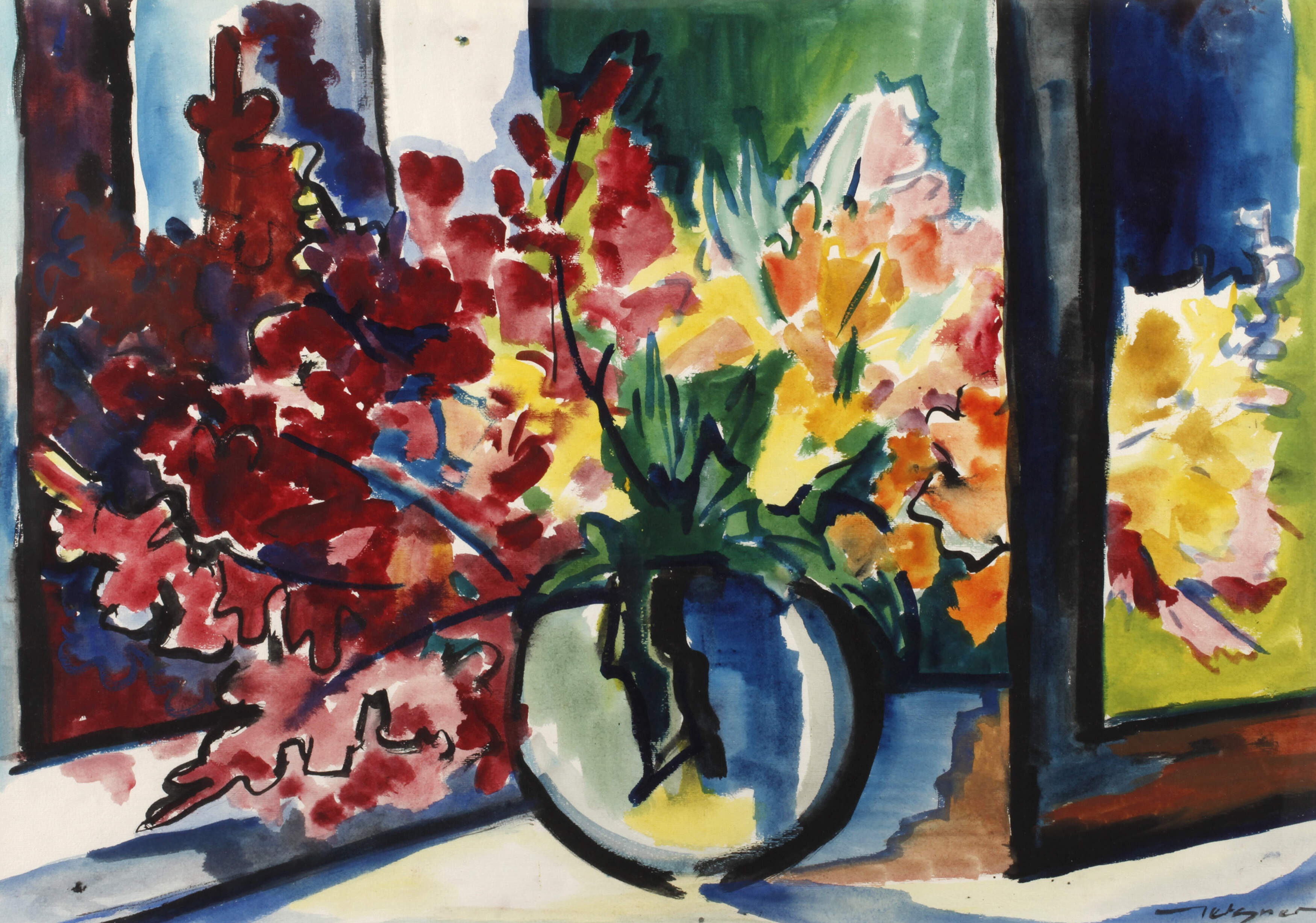 Heinz Tetzner, Blumenstillleben