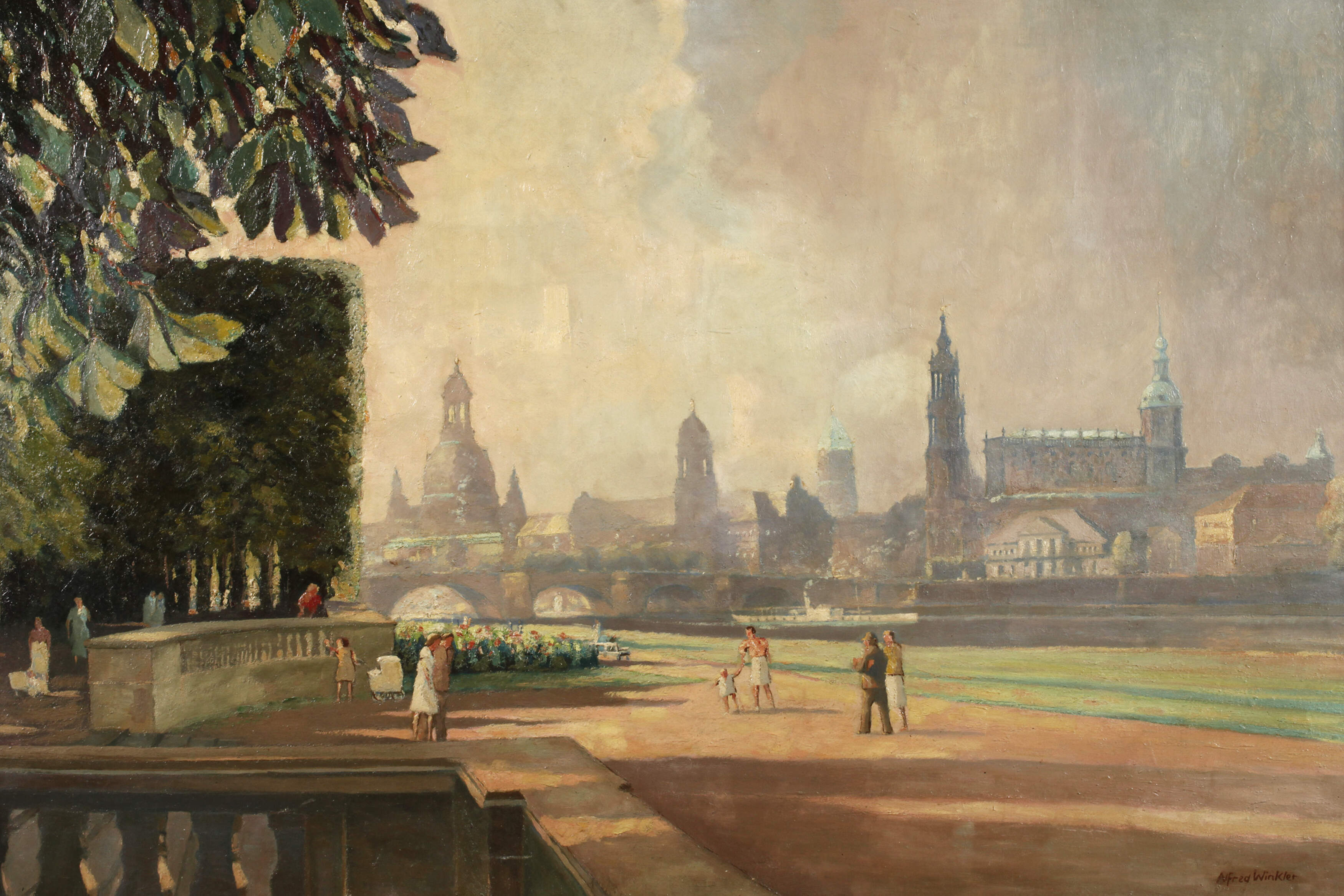 Alfred Winkler, Ansicht von Dresden