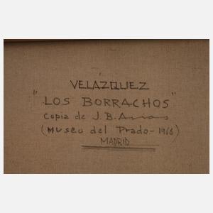 Jorge Barriga Arias, Los Borrachos nach Velazquez