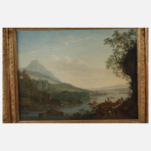 Louis Chalon, Ideallandschaft mit Frankfurt am Main