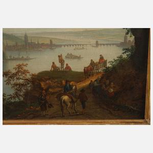Louis Chalon, Ideallandschaft mit Frankfurt am Main