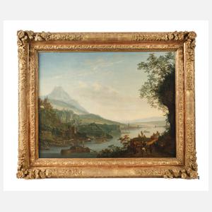 Louis Chalon, Ideallandschaft mit Frankfurt am Main