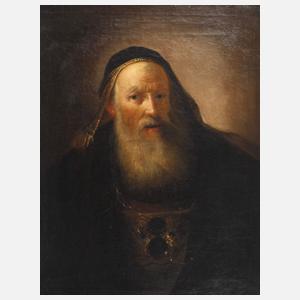 "Ein Rabbi mit Kappe" nach Rembrandt